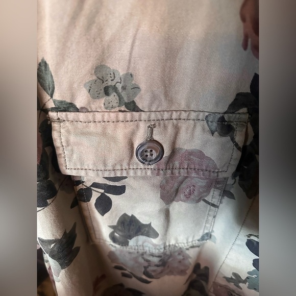 Westport Women's Jacket Floral Camo Collared Button-up Cuff Sleeve XL - Picture 5 of 16